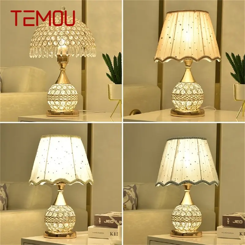 TEMOU Crystal Desk Lamp Dimmer Remote Control Bedside For Home Luxury Modern Creative Table Light Wedding Room
TEMOU Crystal Desk Lamp Dimmer Remote Control Bedside For Home Luxury Modern Creative Table Light Wedding Room