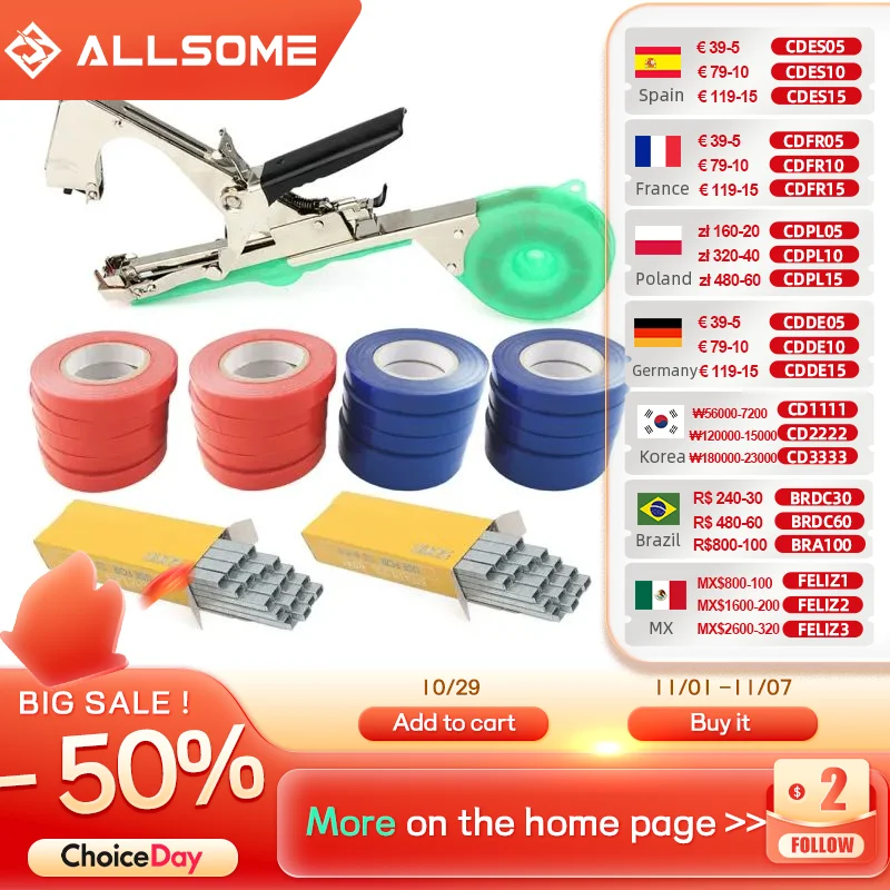 Garden Tools Plant Tying Tapetool Tapener Machine Branch Hand Tying Machine Tapetool Tapener Packing Vegetable Stem Strapping
Garden Tools Plant Tying Tapetool Tapener Machine Branch Hand Tying Machine Tapetool Tapener Packing Vegetable Stem Strapping