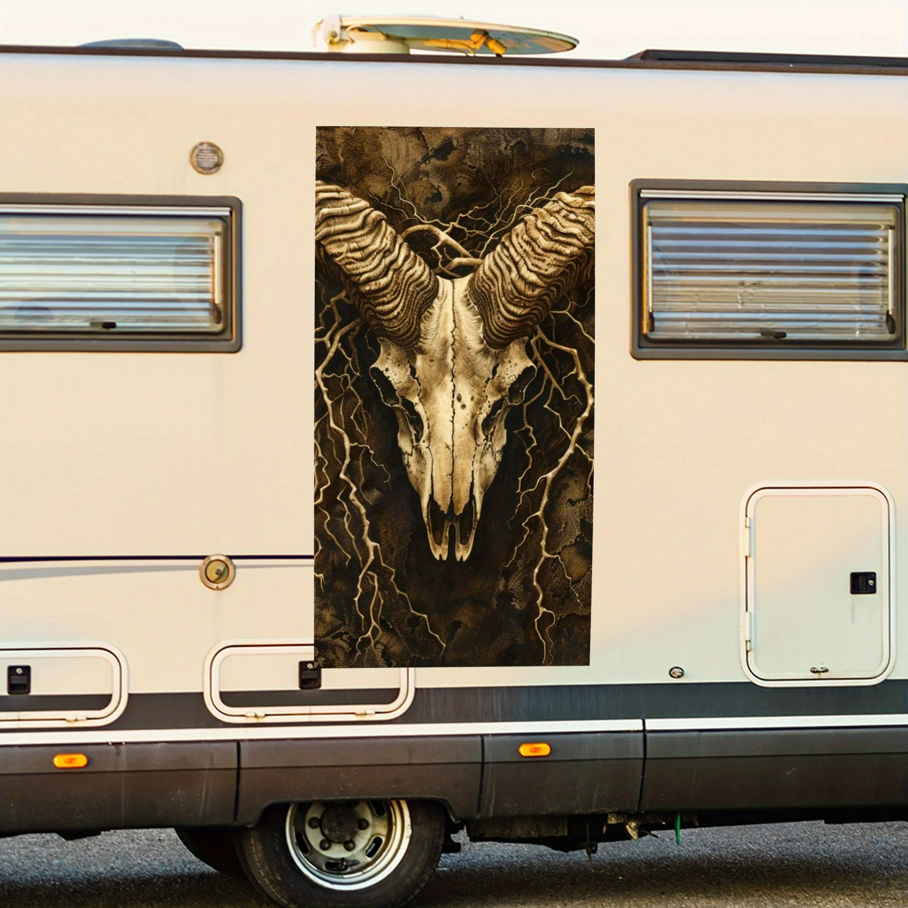 Наклейка Ram Skull RV с жирным покрытием в деревенском стиле. Виниловая наклейка для двери автомобиля на колесах, водонепроницаемые самоклеящиеся виниловые наклейки
Наклейка Ram Skull RV с жирным покрытием в деревенском стиле. Виниловая наклейка для двери автомобиля на колесах, водонепроницаемые самоклеящиеся виниловые наклейки