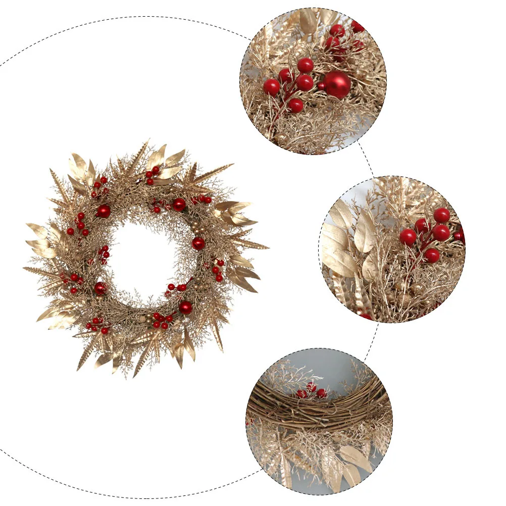1Pcs Simulated Christmas Wreath Hanging Garland Decorative Pendant Plastic Wood Party Home Wall Door Fireplace 
1Pcs Simulated Christmas Wreath Hanging Garland Decorative Pendant Plastic Wood Party Home Wall Door Fireplace