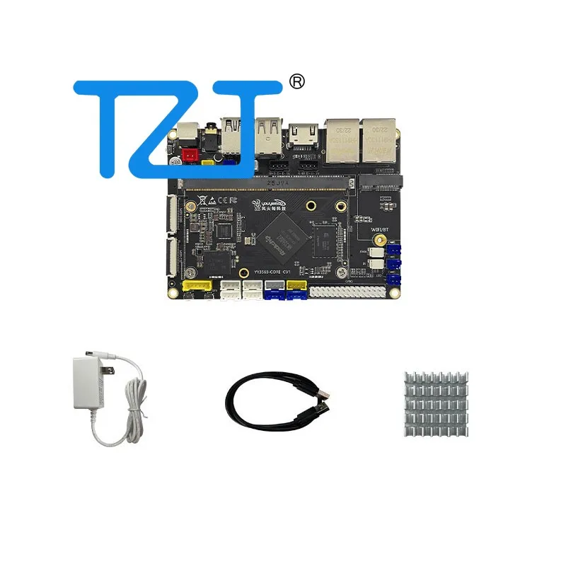 TZT YY3568 Core Board + Base Board Kit (2GB+16GB/4GB+32GB without/with WiFi) for Intelligent Hardware/AI Robot Development
TZT YY3568 Core Board + Base Board Kit (2GB+16GB/4GB+32GB without/with WiFi) for Intelligent Hardware/AI Robot Development
