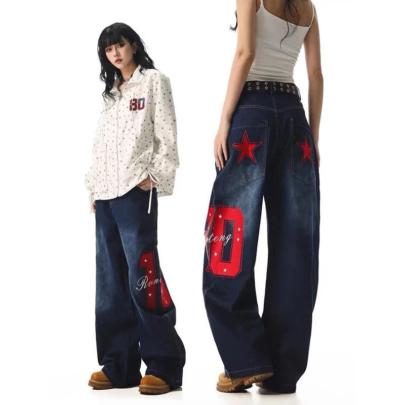 YIBASHU осенне-зимние женские джинсовые брюки Y2K уличная мешковатые джинсы с низкой посадкой японский винтажный широкий ковбойский Harajuku Grunge
YIBASHU осенне-зимние женские джинсовые брюки Y2K уличная мешковатые джинсы с низкой посадкой японский винтажный широкий ковбойский Harajuku Grunge