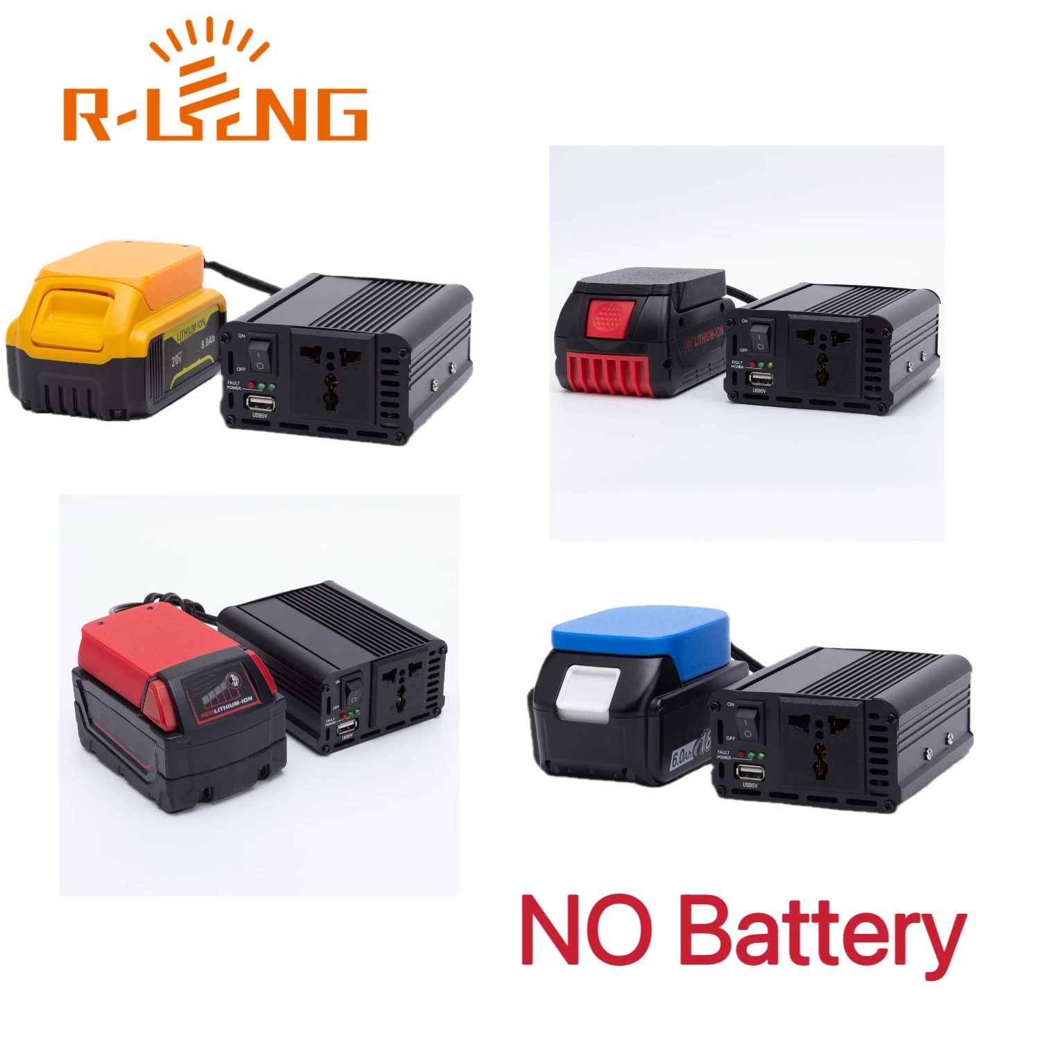 200W Portable Power Supply Inverter Compatible For Dewalt/Bosch/Makita/Milwaukee 18/20V Li-Ion Battery Power And Fast Charging
200W Portable Power Supply Inverter Compatible For Dewalt/Bosch/Makita/Milwaukee 18/20V Li-Ion Battery Power And Fast Charging