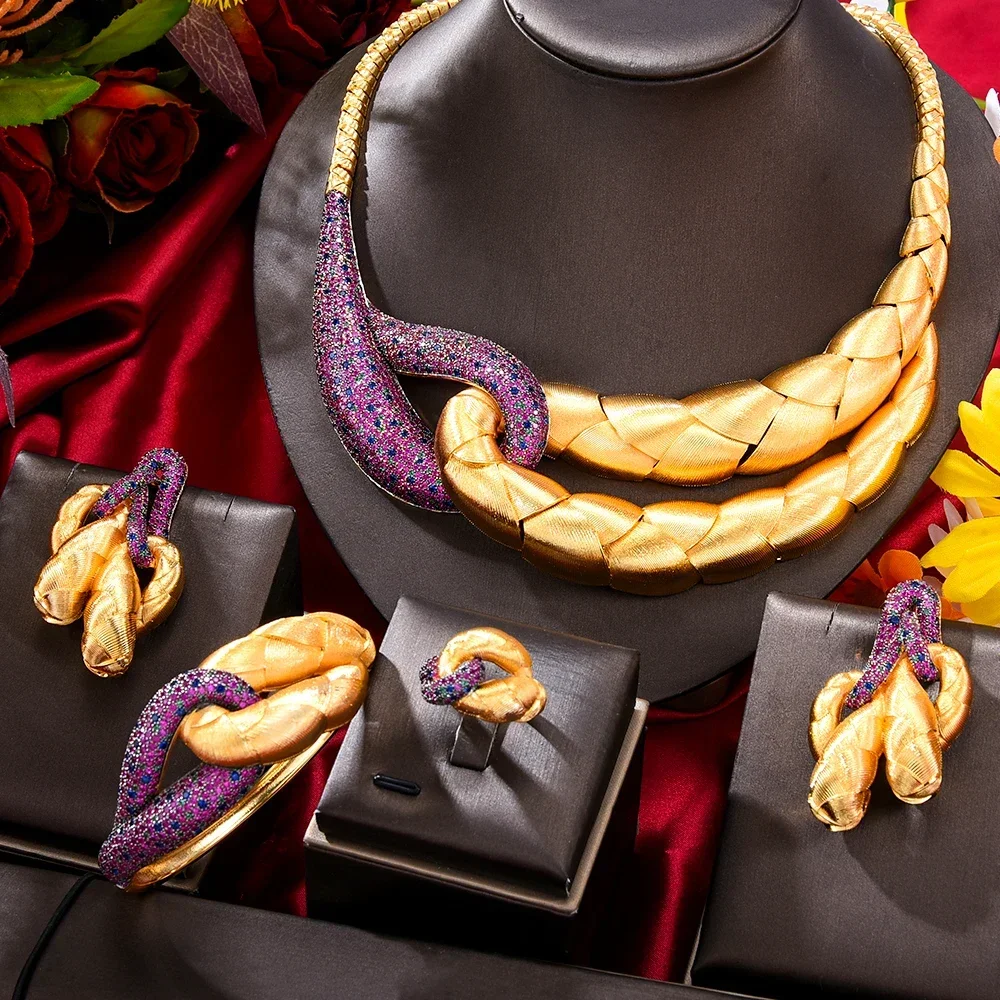 Kellybola Original Luxury Dubai 4pcs Big Golden Jewelry Set For Women Party Show Bridal Wedding Accessories Gift High Quality
Kellybola Original Luxury Dubai 4pcs Big Golden Jewelry Set For Women Party Show Bridal Wedding Accessories Gift High Quality