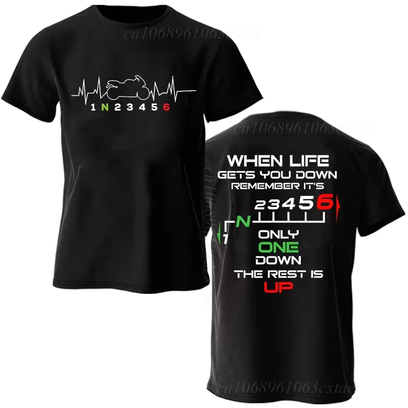 Летняя модная мужская футболка, одежда 1n23456, мотоциклетное снаряжение, байкерская футболка с рисунком сердцебиения, повседневные мужские футболки большого размера
Летняя модная мужская футболка, одежда 1n23456, мотоциклетное снаряжение, байкерская футболка с рисунком сердцебиения, повседневные мужские футболки большого размера