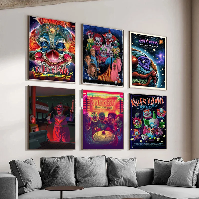 K-Killer l-Klowns from Outer Space Classic Horror Movie Poster Prints Wall Art Canvas Oil Painting Room Home Decor Bar
K-Killer l-Klowns from Outer Space Classic Horror Movie Poster Prints Wall Art Canvas Oil Painting Room Home Decor Bar