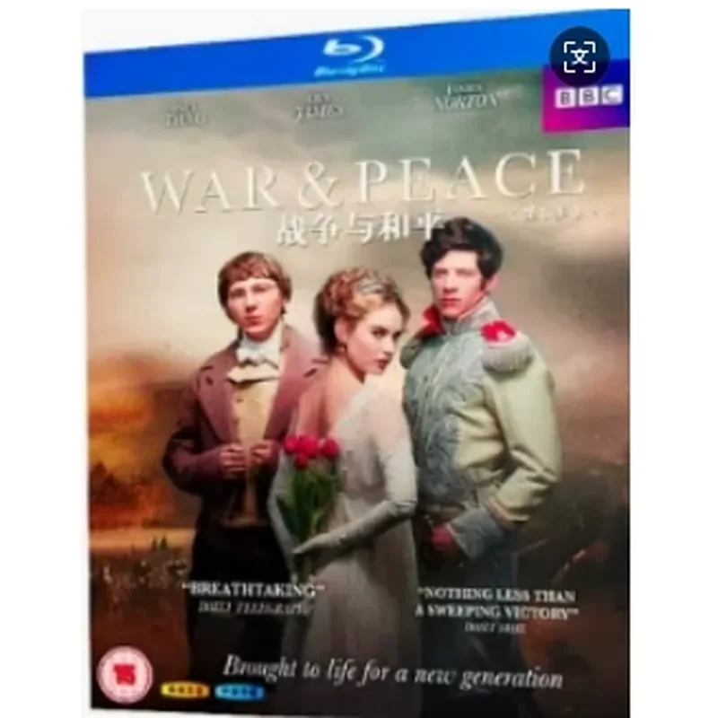 BD Blu-ray Disc War and Peace American Drama 1080p Two-Disc Set with Chinese and English Subtitles
BD Blu-ray Disc War and Peace American Drama 1080p Two-Disc Set with Chinese and English Subtitles