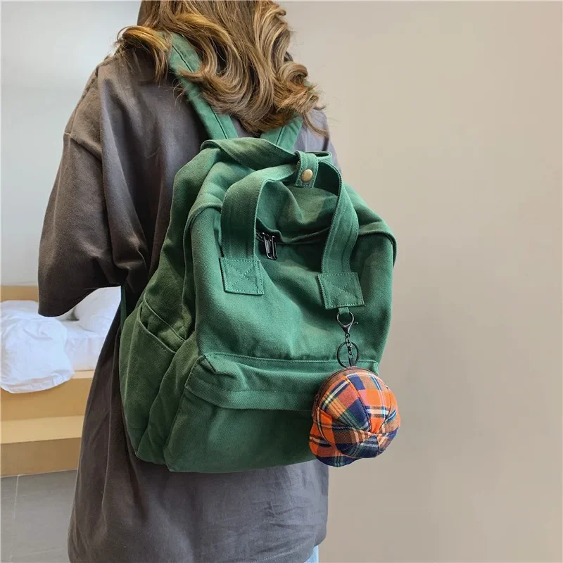 Solid Fashion Vintage All-match Commuter Handbag Portable Korean Students Commuter Pack Multi-function Canvas Shoulder Bag
Solid Fashion Vintage All-match Commuter Handbag Portable Korean Students Commuter Pack Multi-function Canvas Shoulder Bag