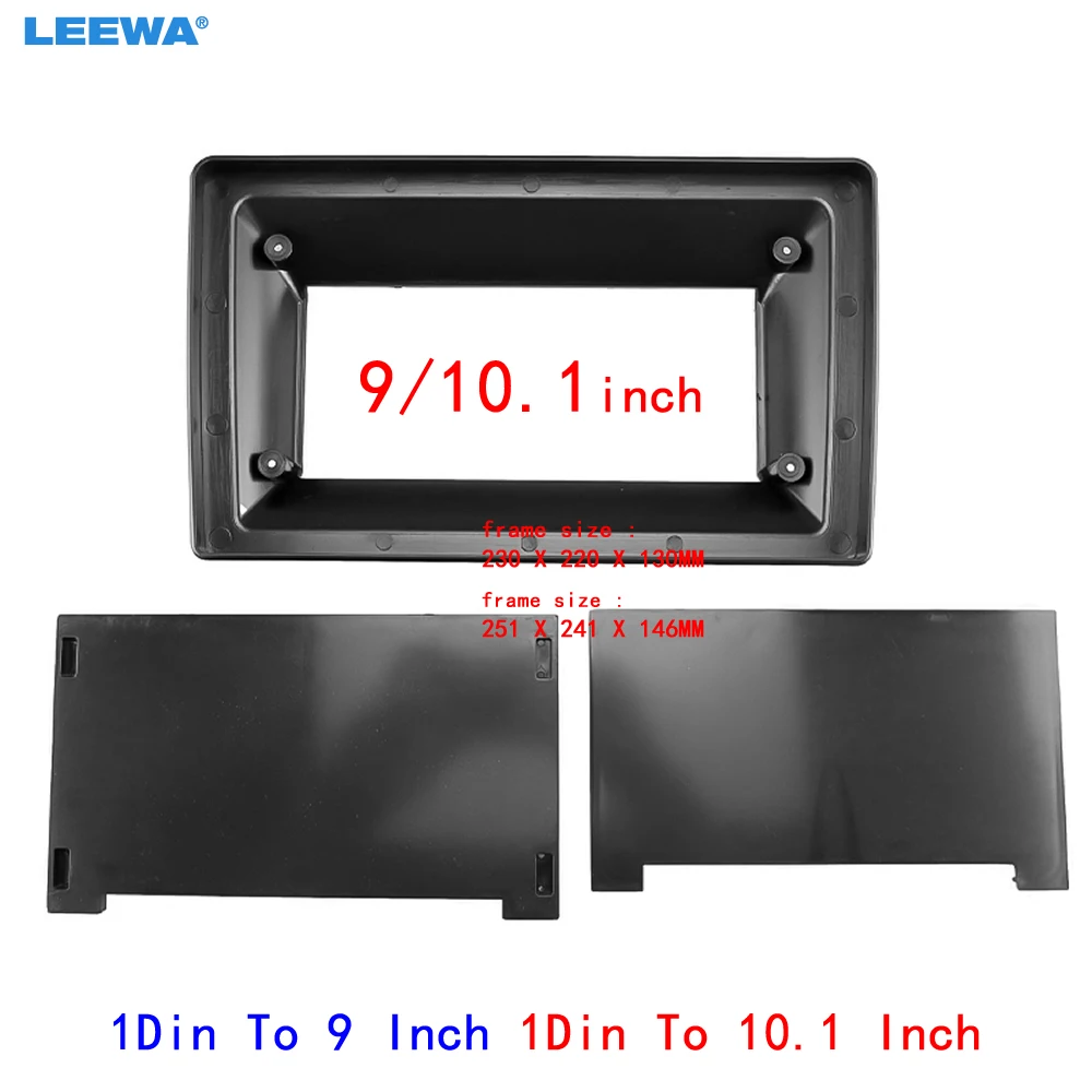 LEEWA Car Stereo 1Din To 9 Inch 1Din To 10.1 Inch Big Screen Fascia Frame Adapter For Audio Dash Fitting Panel Frame Kit #CA6605
LEEWA Car Stereo 1Din To 9 Inch 1Din To 10.1 Inch Big Screen Fascia Frame Adapter For Audio Dash Fitting Panel Frame Kit #CA6605