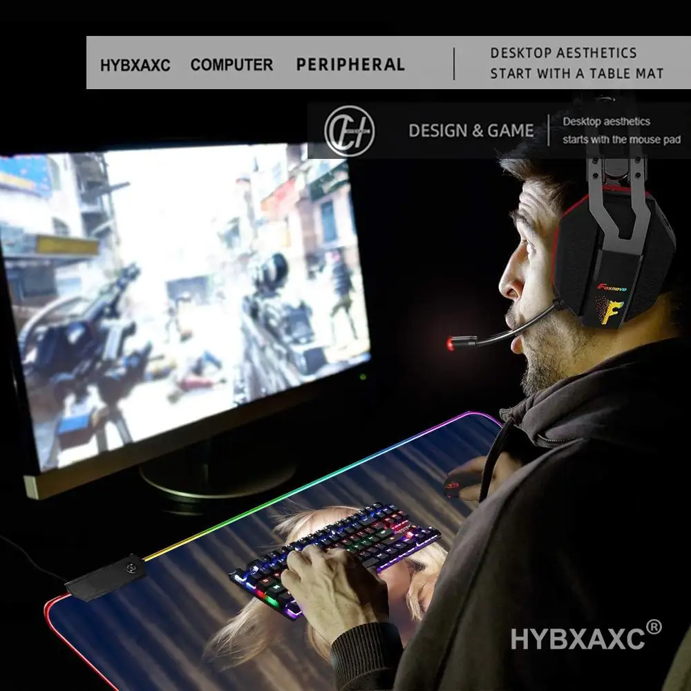HD B-BillieES E-EilishES Mouse Pad RGB LED Non-slip Desk Mat Rubber Gaming Accessories Large Computer Office Gamer Keyboard Mat
HD B-BillieES E-EilishES Mouse Pad RGB LED Non-slip Desk Mat Rubber Gaming Accessories Large Computer Office Gamer Keyboard Mat