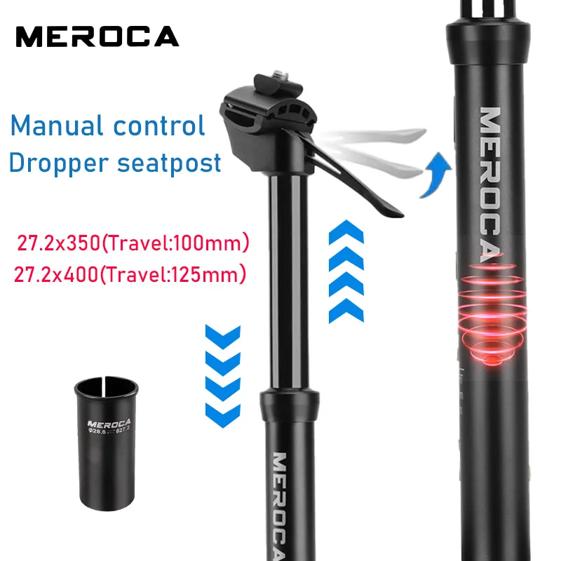 MEROCA mtb dropper seatpost 27.2mm Hydraulic mtb telescopic seatpost Manual control Adjustable seat tube For Mountain Road bike
MEROCA mtb dropper seatpost 27.2mm Hydraulic mtb telescopic seatpost Manual control Adjustable seat tube For Mountain Road bike