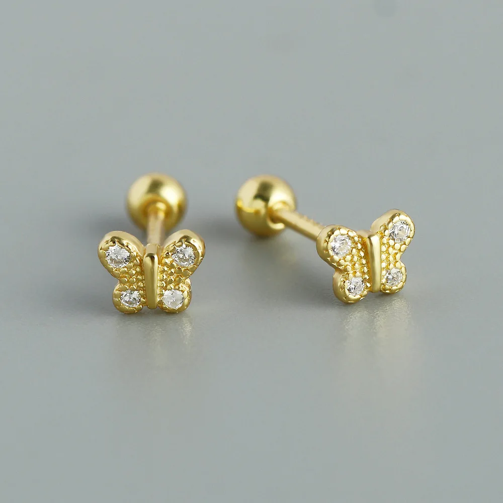 CCFJOYAS Mini Cute Butterfly 925 Sterling Silver Stud Earrings for Girl Simple Ear Bone Puncture Screw Earrings Piercing Jewelry
CCFJOYAS Mini Cute Butterfly 925 Sterling Silver Stud Earrings for Girl Simple Ear Bone Puncture Screw Earrings Piercing Jewelry