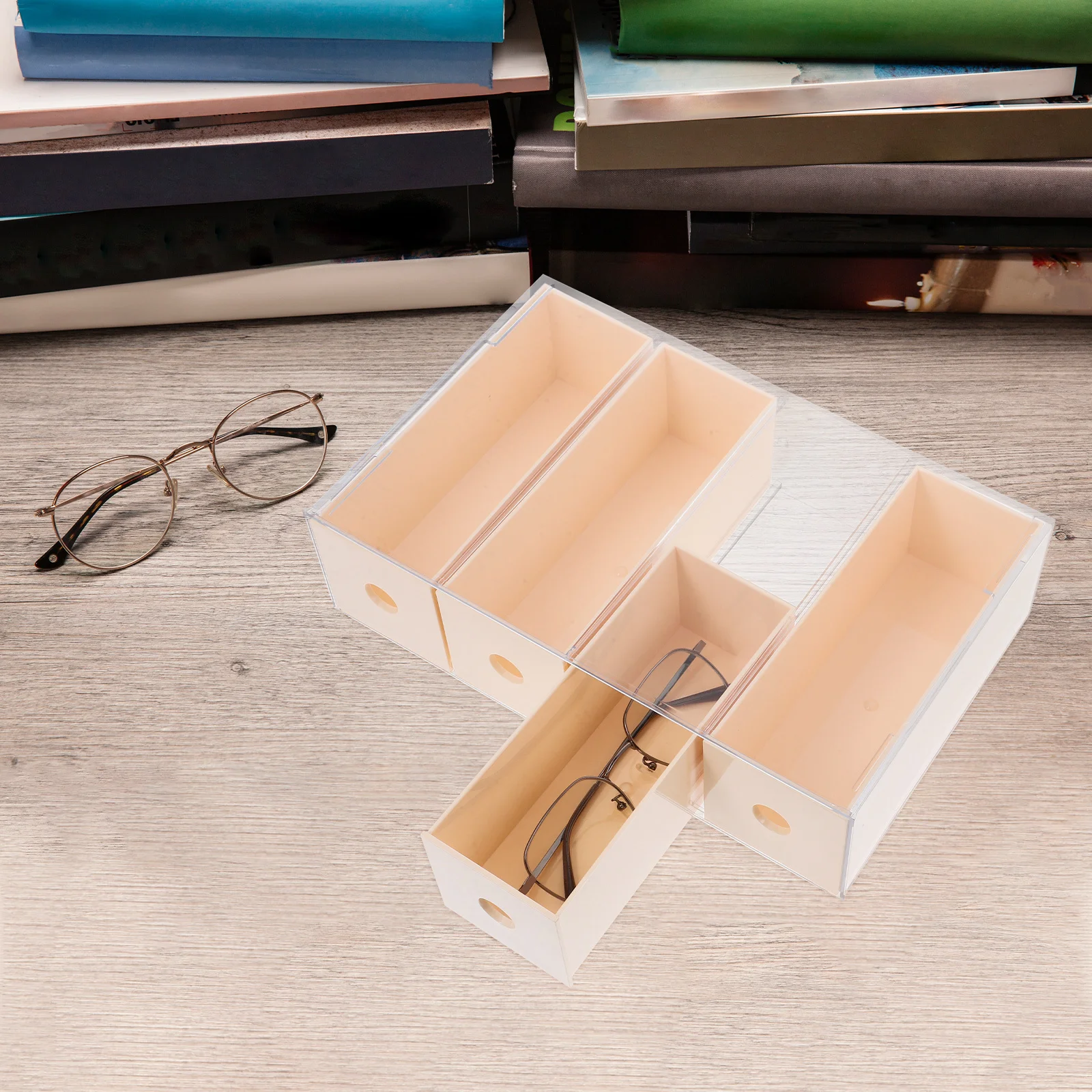 Stackable Glasses Storage Box Transparent Desktop Organizer For Sunglasses Jewelry Makeup Cosmetics Accessories Plastic
Stackable Glasses Storage Box Transparent Desktop Organizer For Sunglasses Jewelry Makeup Cosmetics Accessories Plastic