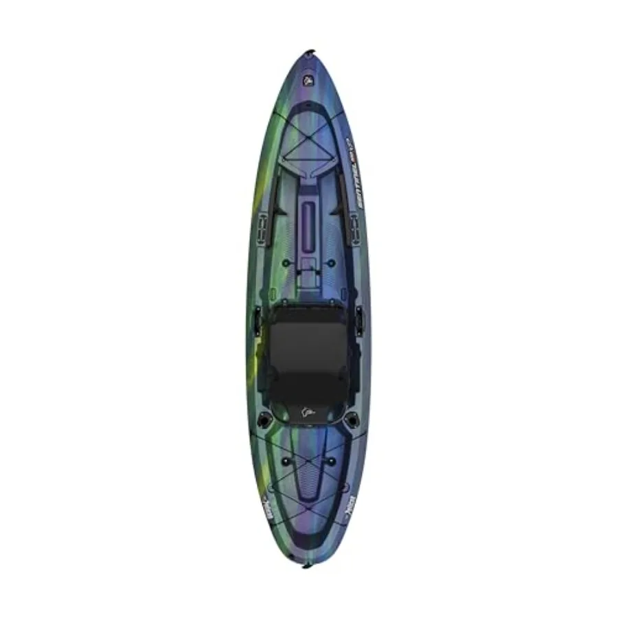 Angler sit-on-top fishing kayak for freshwater use, polyethylene material, gray color, lightweight design with Ergocast XP seat
Angler sit-on-top fishing kayak for freshwater use, polyethylene material, gray color, lightweight design with Ergocast XP seat