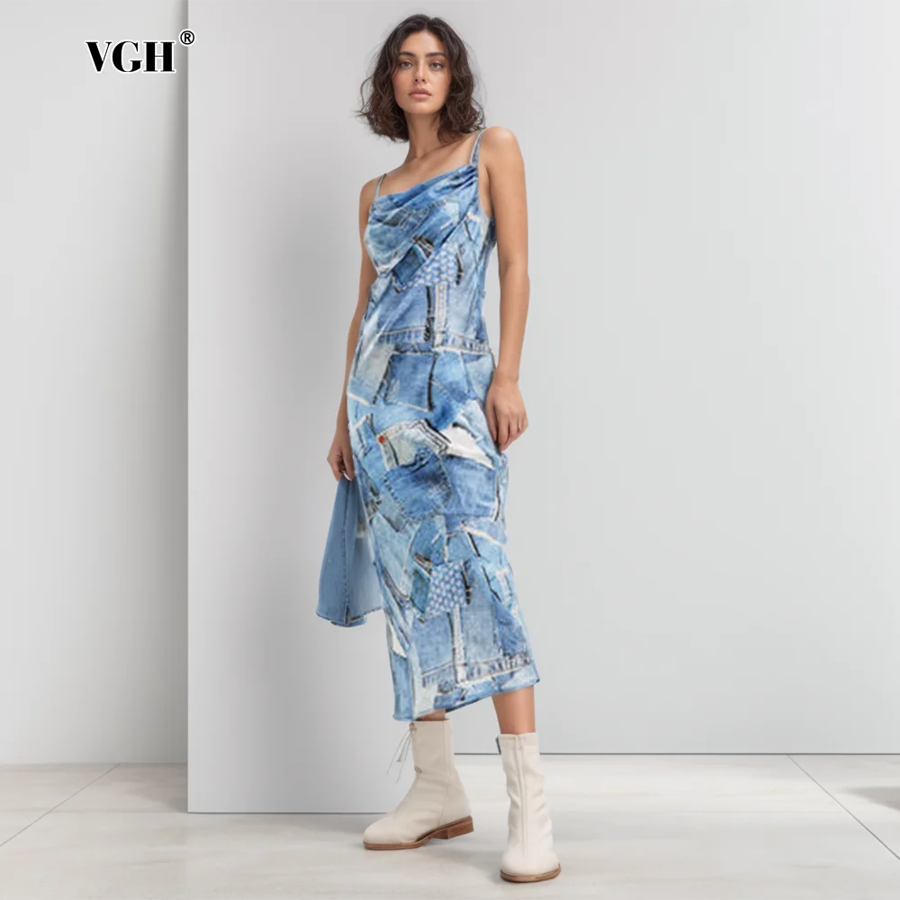 VGH Hit Color Thigh Split Camisole Dresses For Women Square Collar Sleeveless High Waist Backless Summer Dress Female 2024 New
VGH Hit Color Thigh Split Camisole Dresses For Women Square Collar Sleeveless High Waist Backless Summer Dress Female 2024 New