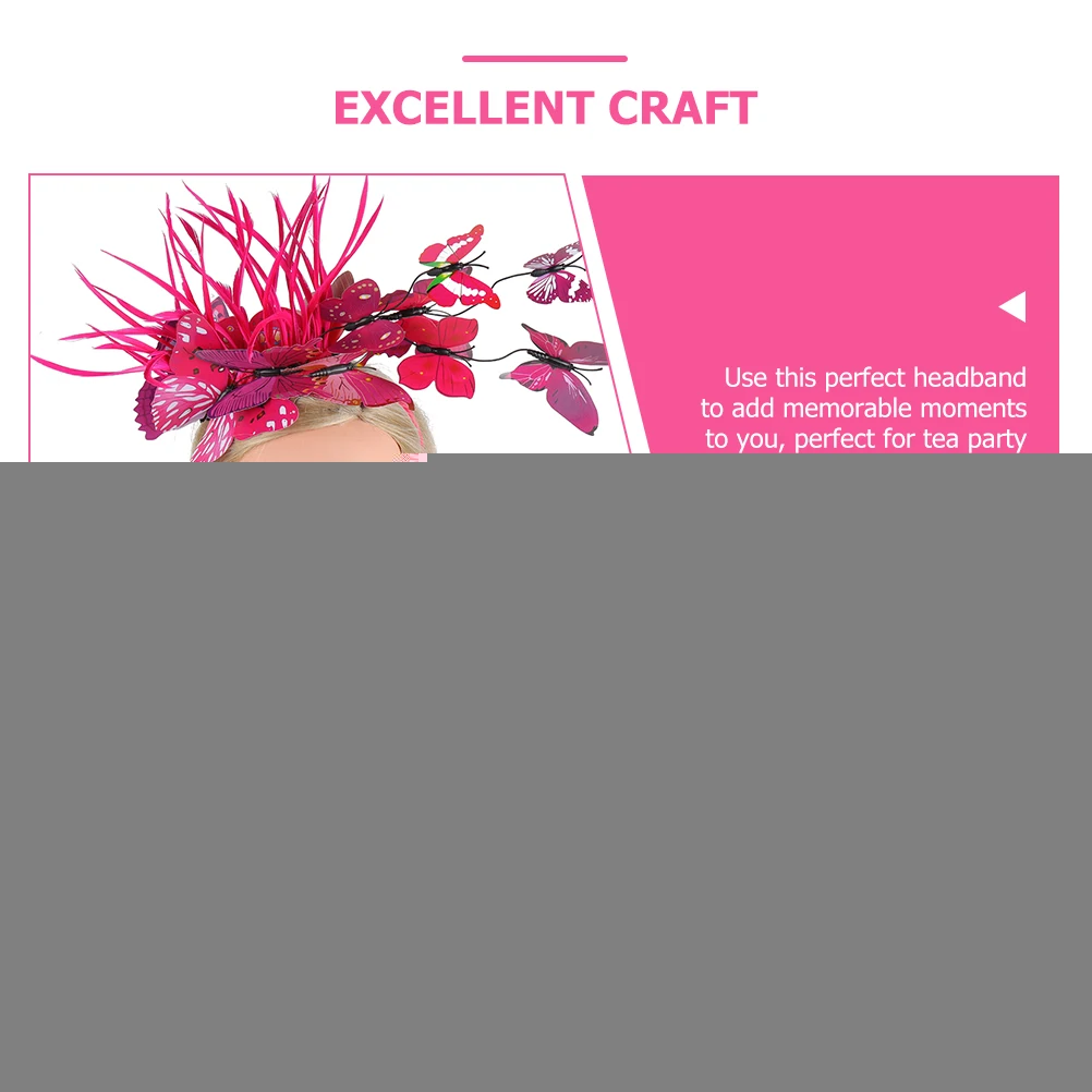 Butterfly Headband Resin Tea Party Accessories Elegant Hair Piece Bridesmaid Fascinator Hat Women Holiday Carnivals
Butterfly Headband Resin Tea Party Accessories Elegant Hair Piece Bridesmaid Fascinator Hat Women Holiday Carnivals