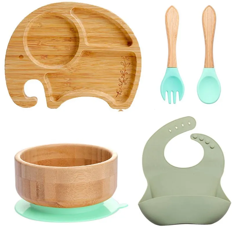 5Pcs/Set Baby Feeding Bowl Dinner Plate Bib Fork Spoon Kids Feeding Cartoon Tableware Bamboo Wood Non-slip Children's Tableware
5Pcs/Set Baby Feeding Bowl Dinner Plate Bib Fork Spoon Kids Feeding Cartoon Tableware Bamboo Wood Non-slip Children's Tableware
