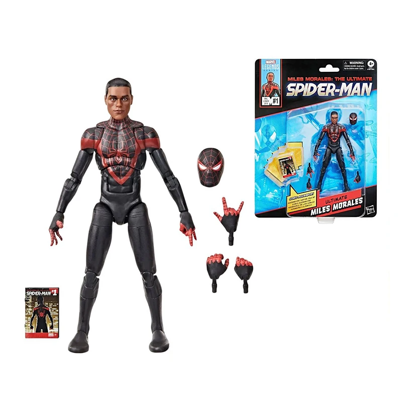 Коллекционная фигурка Ultimate Marvel Legends Ultimate Miles Morales Spider-Man, 6 дюймов, аниме-кукла, статуэтка, модель, игрушка для фанатов, подарок
Коллекционная фигурка Ultimate Marvel Legends Ultimate Miles Morales Spider-Man, 6 дюймов, аниме-кукла, статуэтка, модель, игрушка для фанатов, подарок