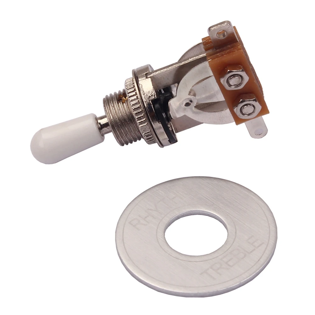 3 Way Toggle Switch Rhythm Treble Washer Ring Plate Kit For Electric Guitar Replacement Parts Strong
3 Way Toggle Switch Rhythm Treble Washer Ring Plate Kit For Electric Guitar Replacement Parts Strong