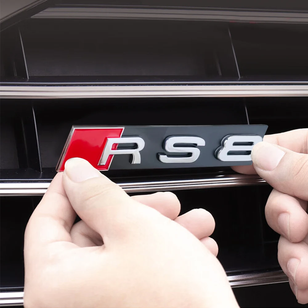 ABS 3D Car Front Grille Badge Logo Emblem Cover Decoration Stickers Center Cover For Audi RS3 RS4 RS5 RS7 RS6 RS8 Auto Exterior
ABS 3D Car Front Grille Badge Logo Emblem Cover Decoration Stickers Center Cover For Audi RS3 RS4 RS5 RS7 RS6 RS8 Auto Exterior