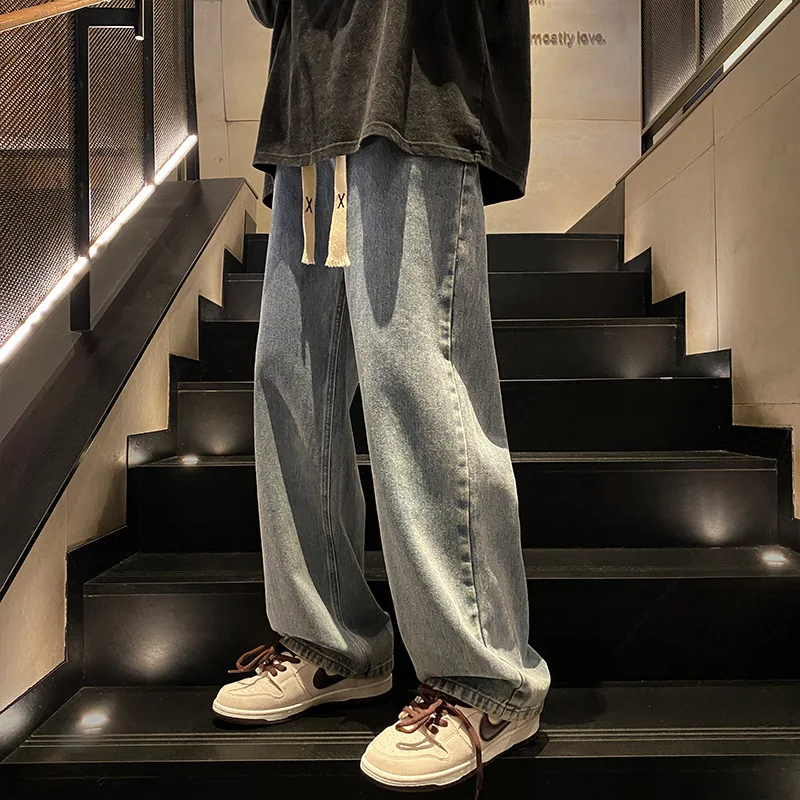 Retro Straight Leg Men's Jeans Comfortable Wide Leg Casual Cotton Trousers Spring Autumn Fashionable High Street Versatile
Retro Straight Leg Men's Jeans Comfortable Wide Leg Casual Cotton Trousers Spring Autumn Fashionable High Street Versatile