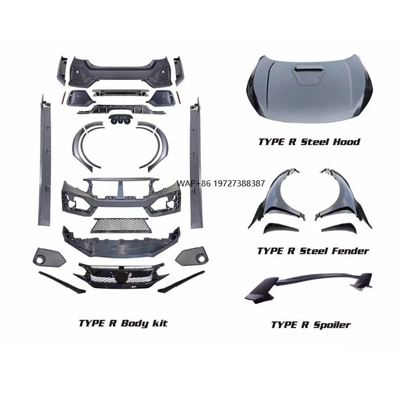 Type R Body Kit Car Bumpers Upgraded Type R Body Kit for 10th 2016-2020
Type R Body Kit Car Bumpers Upgraded Type R Body Kit for 10th 2016-2020