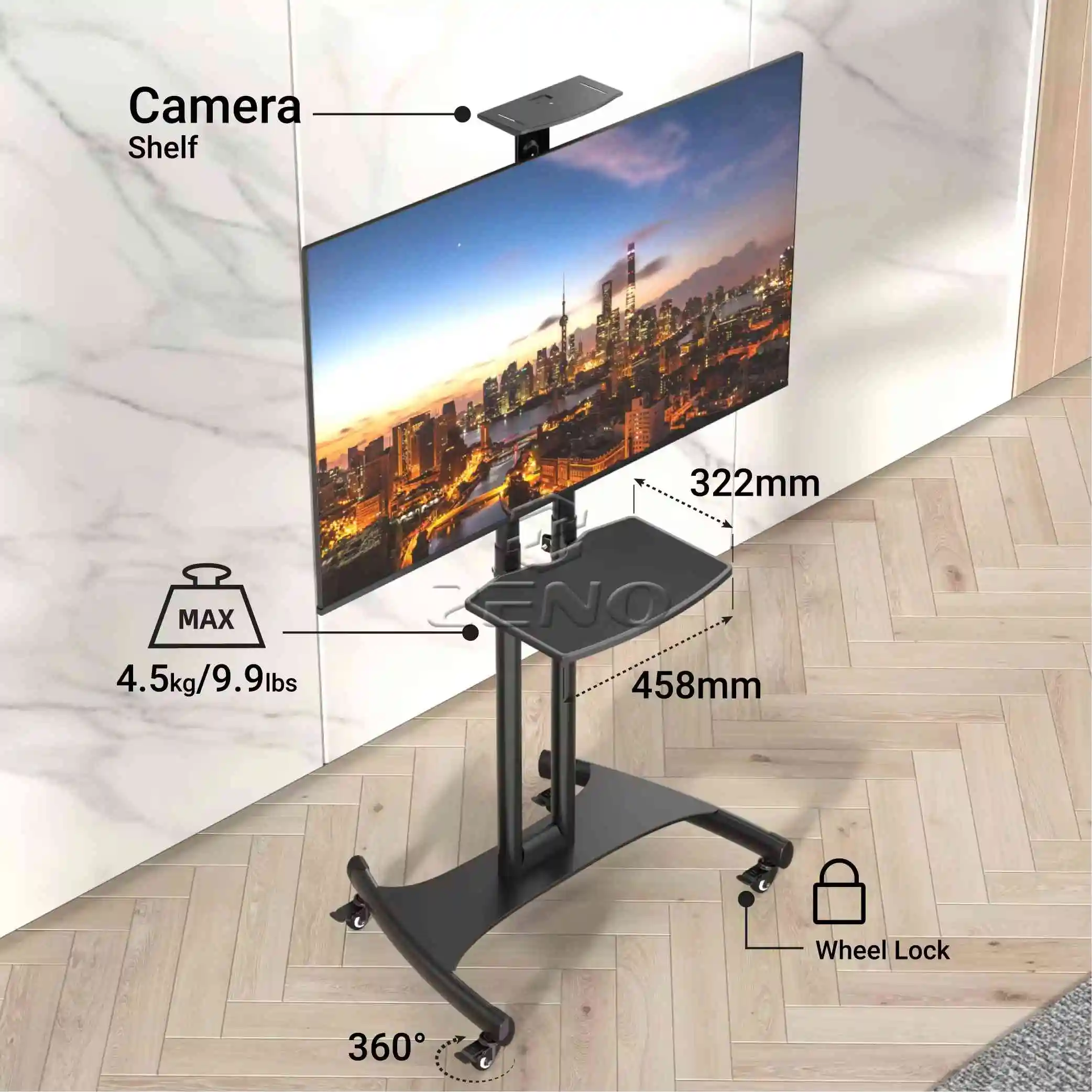 Floor-Standing TV Stand,Zeno AVA1500-60 32 To 65 Inches Mobile Tv Stands Rolling Wheels Tv Holder Stand For Monitor Latest Porta
Floor-Standing TV Stand,Zeno AVA1500-60 32 To 65 Inches Mobile Tv Stands Rolling Wheels Tv Holder Stand For Monitor Latest Porta