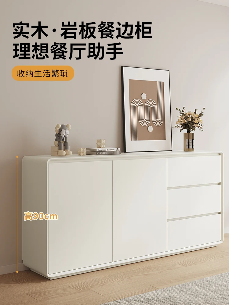 Warm white solid wood, modern simplicity, rock slab against the wall, cream wind edge cabinet, secret cabinet
Warm white solid wood, modern simplicity, rock slab against the wall, cream wind edge cabinet, secret cabinet