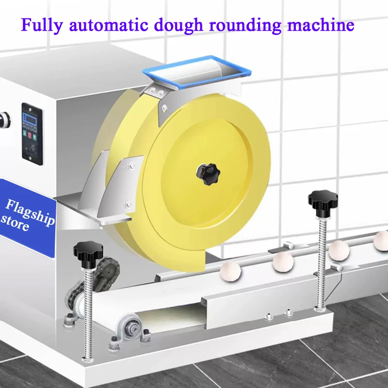 Round Small Dough Ball Making Machine Size Adjustable Dough Divider Rounder Bakery Bread Ball Rolling Rounding Machine