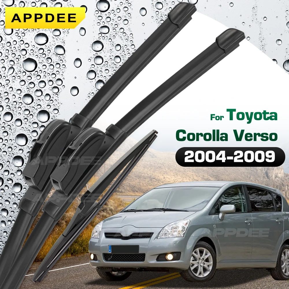 Front & Rear Wiper For Toyota Corolla Verso 2004-2009 Silicone & Rubber Wiper Blades Windshield Windscreen Window Brushes
Front & Rear Wiper For Toyota Corolla Verso 2004-2009 Silicone & Rubber Wiper Blades Windshield Windscreen Window Brushes