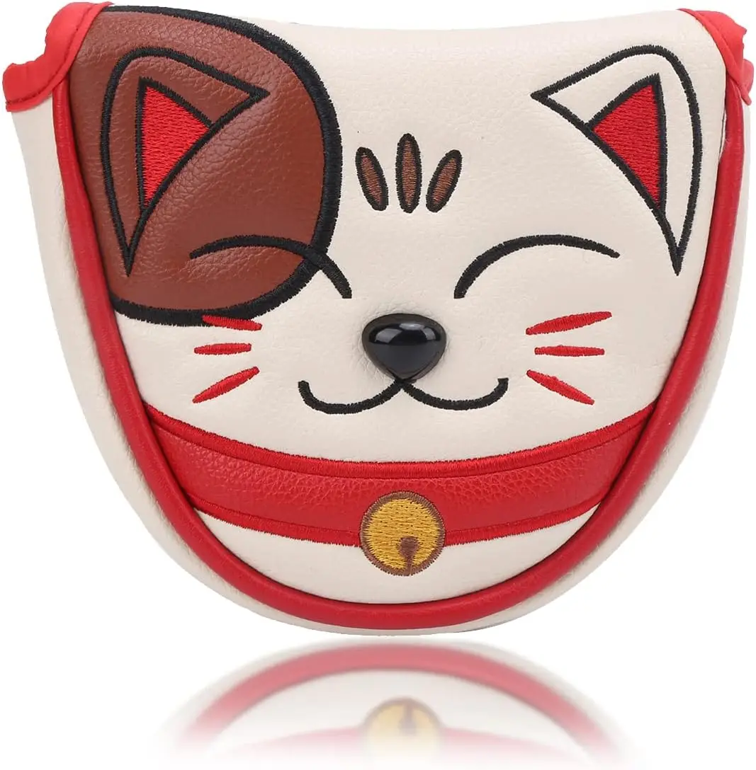 Golf Center Shaft Putter Cover, Lucky Cat Waterproof Golf Mallet Head Cover Club Center Putter Headcover Guard Protector
Golf Center Shaft Putter Cover, Lucky Cat Waterproof Golf Mallet Head Cover Club Center Putter Headcover Guard Protector