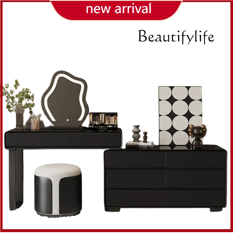 C Bedroom Luxury Dressing Table Bucket Black Drawer Mirror Dressing Table Chair Corner Tocador Mueble Maquillaje Furniture
C Bedroom Luxury Dressing Table Bucket Black Drawer Mirror Dressing Table Chair Corner Tocador Mueble Maquillaje Furniture