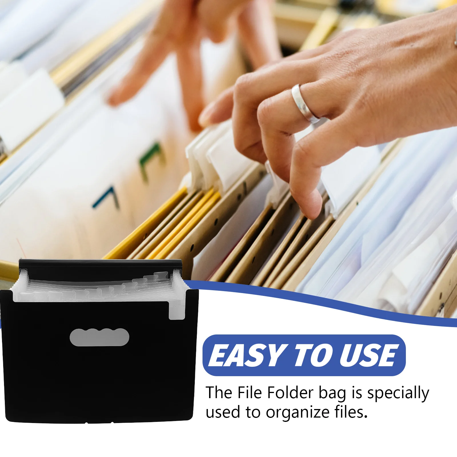 Large Capacity File Folder Plastic Office Document Organizer Multi Section White Accordion Expanding Holder Storage Papers
Large Capacity File Folder Plastic Office Document Organizer Multi Section White Accordion Expanding Holder Storage Papers