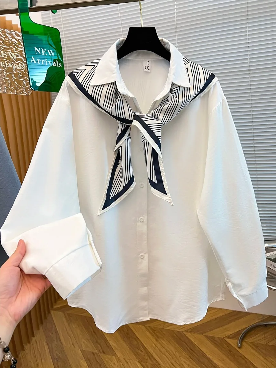 Casual Stripe Silk Scarf oulder Wrap Long Sve Women's irt Autumn Loose Fit Slimming Versatile Outerwear Cotton Blend
Casual Stripe Silk Scarf oulder Wrap Long Sve Women's irt Autumn Loose Fit Slimming Versatile Outerwear Cotton Blend