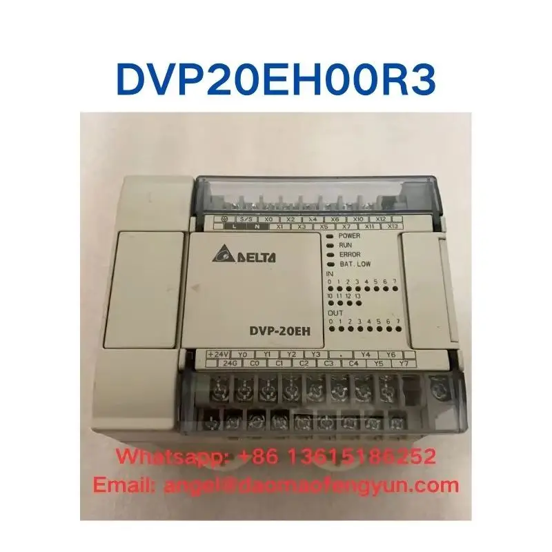 DVP20EH00R3 used PLC module, all functions tested and working
DVP20EH00R3 used PLC module, all functions tested and working