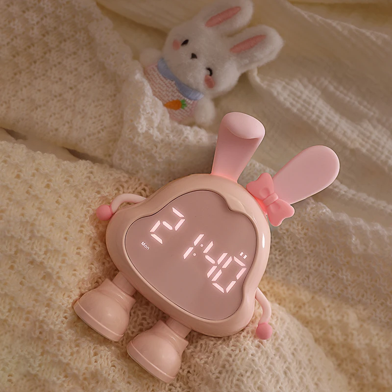 Benny Rabbit Alarm Clock for Kids Cute Digital Display Night Light Long Eared Rabbit for Bedroom Bedside Use Electronic Movement
Benny Rabbit Alarm Clock for Kids Cute Digital Display Night Light Long Eared Rabbit for Bedroom Bedside Use Electronic Movement