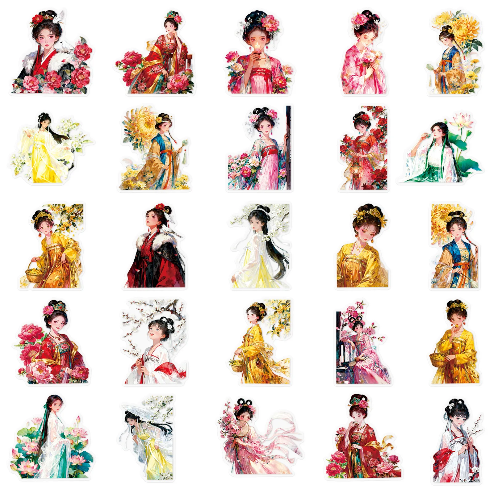 10/50PCS Chinese Style Stickers Cute Girl Cartoon Exquisite Fashion for Water Cup Phone Computer Notebook Stationery Luggage
10/50PCS Chinese Style Stickers Cute Girl Cartoon Exquisite Fashion for Water Cup Phone Computer Notebook Stationery Luggage 