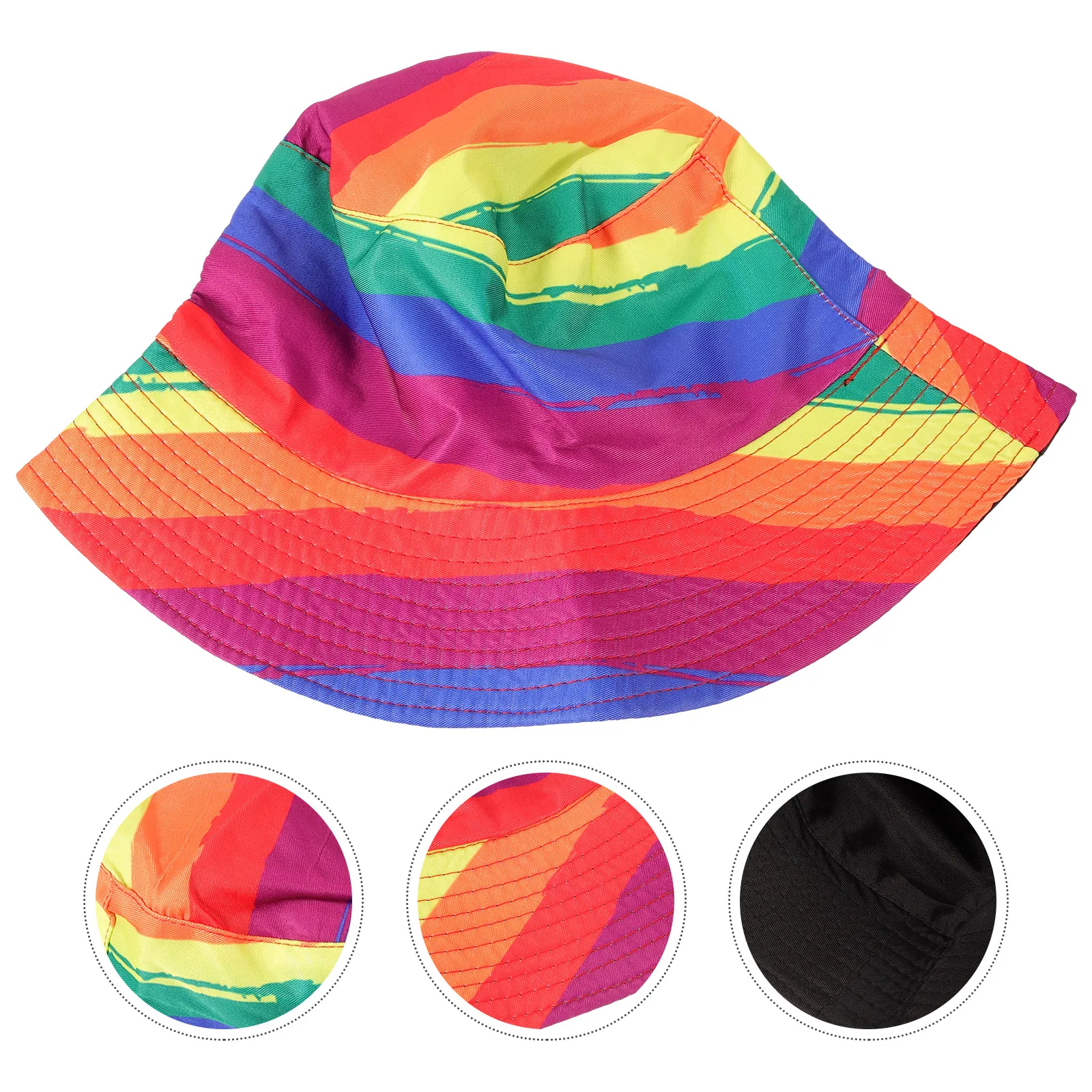 Breathable Striped Fishing Cap Casual Bucket Hat Men Women Out Sun Protection Hats Fashion Rainbow Fisherman Cap Anti Uv Hat
Breathable Striped Fishing Cap Casual Bucket Hat Men Women Out Sun Protection Hats Fashion Rainbow Fisherman Cap Anti Uv Hat