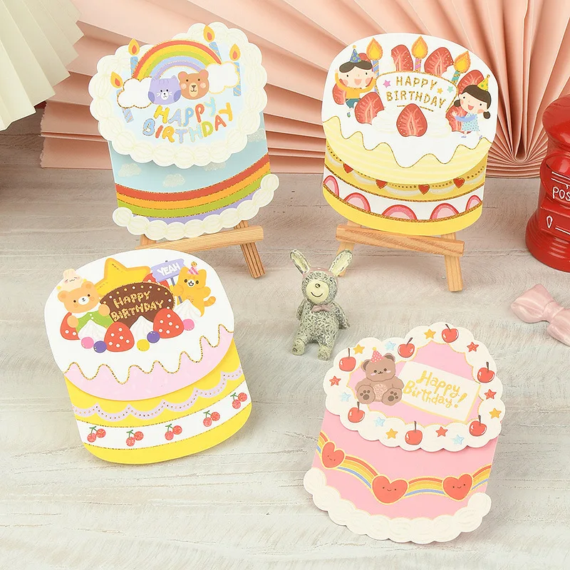 1pcs New Creative Cute Cartoon Animal Birthday Card Cute Bear Blessing Gift Handwritten Greeting Card With Envelope
1pcs New Creative Cute Cartoon Animal Birthday Card Cute Bear Blessing Gift Handwritten Greeting Card With Envelope