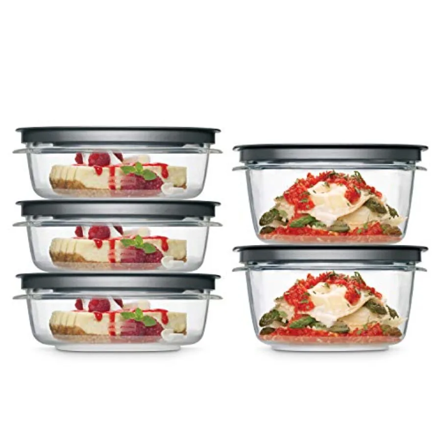 Premier Food Storage Container, 10 Pcs Set, Grey, -Free, Microwave Dishwasher
Premier Food Storage Container, 10 Pcs Set, Grey, -Free, Microwave Dishwasher