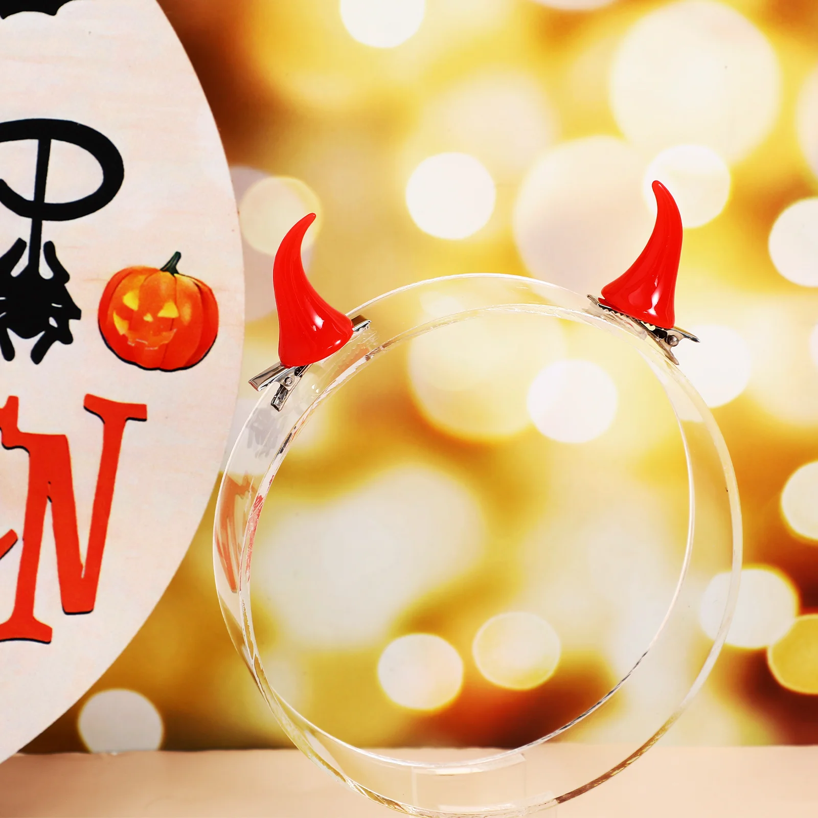 6pcs Demon Horn Hair Clips Resin Craft Halloween Party Accessories Cute Barrettes Spooky Decorative Headwear Lightweight
6pcs Demon Horn Hair Clips Resin Craft Halloween Party Accessories Cute Barrettes Spooky Decorative Headwear Lightweight