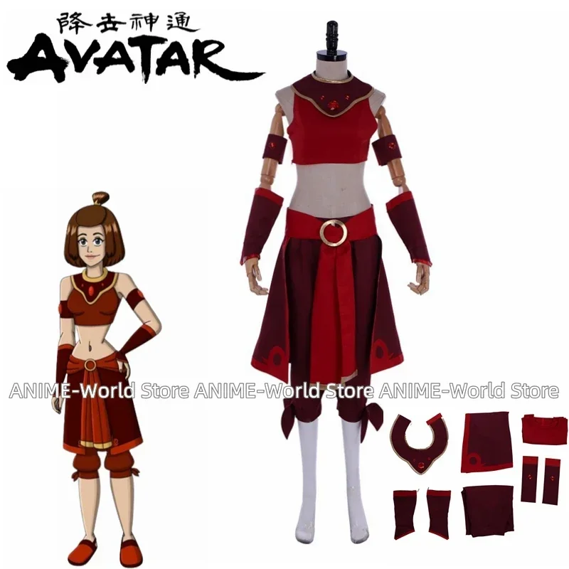 Avatar Cosplay Costume Kyoshi Warriors Suki Fire Nation Cosplay Suit Red Dress for Women Halloween Outfit
Avatar Cosplay Costume Kyoshi Warriors Suki Fire Nation Cosplay Suit Red Dress for Women Halloween Outfit