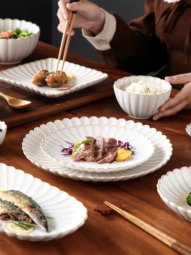 Nordic Household White Bowls Dinner Plates Ceramic White Glaze Tableware Set Western Steak Dish Salad Bowl Vegetable Fish Plate
Nordic Household White Bowls Dinner Plates Ceramic White Glaze Tableware Set Western Steak Dish Salad Bowl Vegetable Fish Plate