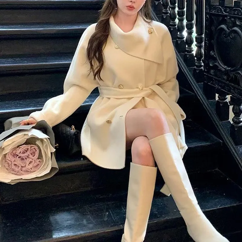 Double-sided Cashmere Coat Women's Winter New Temperament Fox Hair Cuffs Thousand Gold Coat Exquisite Simple Casual Fashion
Double-sided Cashmere Coat Women's Winter New Temperament Fox Hair Cuffs Thousand Gold Coat Exquisite Simple Casual Fashion