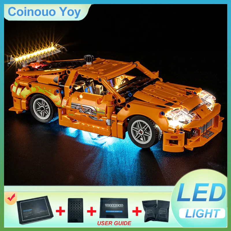 Комплект светодиодных фонарей «сделай сам» для LEGO 42204 Fast & Furious Supra MK4 (только светодиодный светильник, без модели блоков)
Комплект светодиодных фонарей «сделай сам» для LEGO 42204 Fast & Furious Supra MK4 (только светодиодный светильник, без модели блоков)