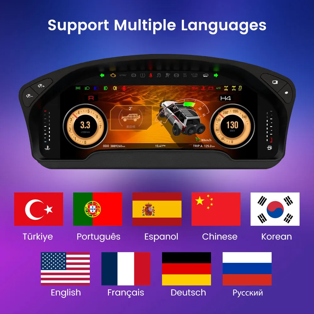 LCD Digital Dashboard Cluster Virtual Instrument Panel Speedometer Virtual Cockpit For NISSAN Y61 SAFARI SAFA SUPER 2005-2024
LCD Digital Dashboard Cluster Virtual Instrument Panel Speedometer Virtual Cockpit For NISSAN Y61 SAFARI SAFA SUPER 2005-2024