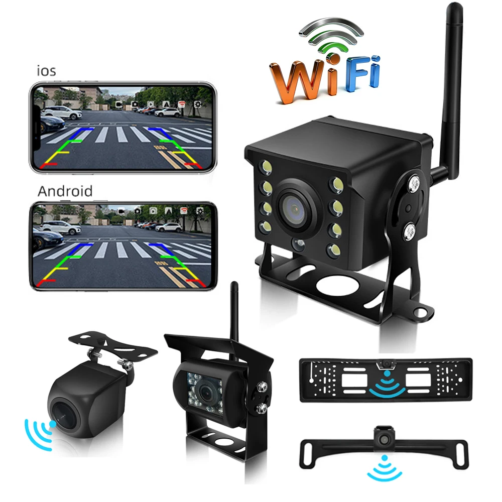 Беспроводная Wi-Fi камера заднего вида CCTV для iOS и Android с ИК-подсветкой, ночным видением, водонепроницаемая, 12-24В, система камер заднего вида для автомобиля, грузовика, прицепа
Беспроводная Wi-Fi камера заднего вида CCTV для iOS и Android с ИК-подсветкой, ночным видением, водонепроницаемая, 12-24В, система камер заднего вида для автомобиля, грузовика, прицепа