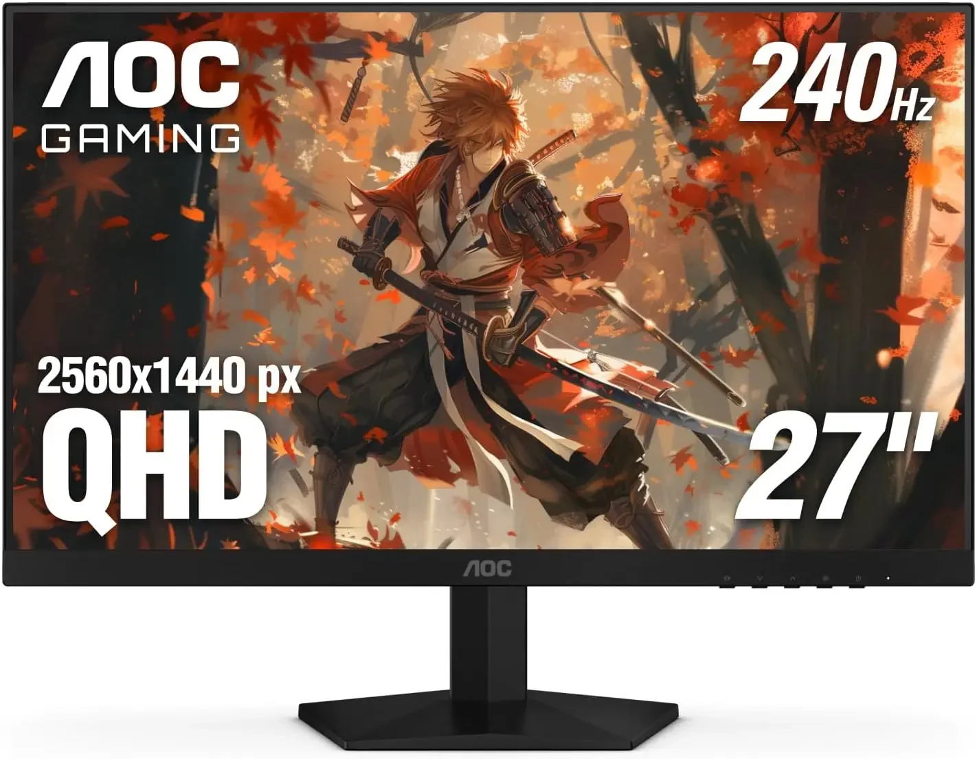 27 Inch QHD Gaming Monitor 240Hz 0.3ms, Overclock 260Hz, IPS, 2560x1440, G-Sync Compatible, HDR Ready, DisplayPort 1.4 HDMI 2.0,
27 Inch QHD Gaming Monitor 240Hz 0.3ms, Overclock 260Hz, IPS, 2560x1440, G-Sync Compatible, HDR Ready, DisplayPort 1.4 HDMI 2.0,