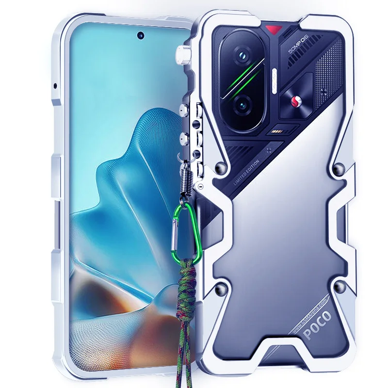 For POCO F7 Armor Screw Metal Frame Shockproof Cover For Redmi Turbo 4 Pro Aluminium Bumper Cases Heavy Duty Fundas
For POCO F7 Armor Screw Metal Frame Shockproof Cover For Redmi Turbo 4 Pro Aluminium Bumper Cases Heavy Duty Fundas
