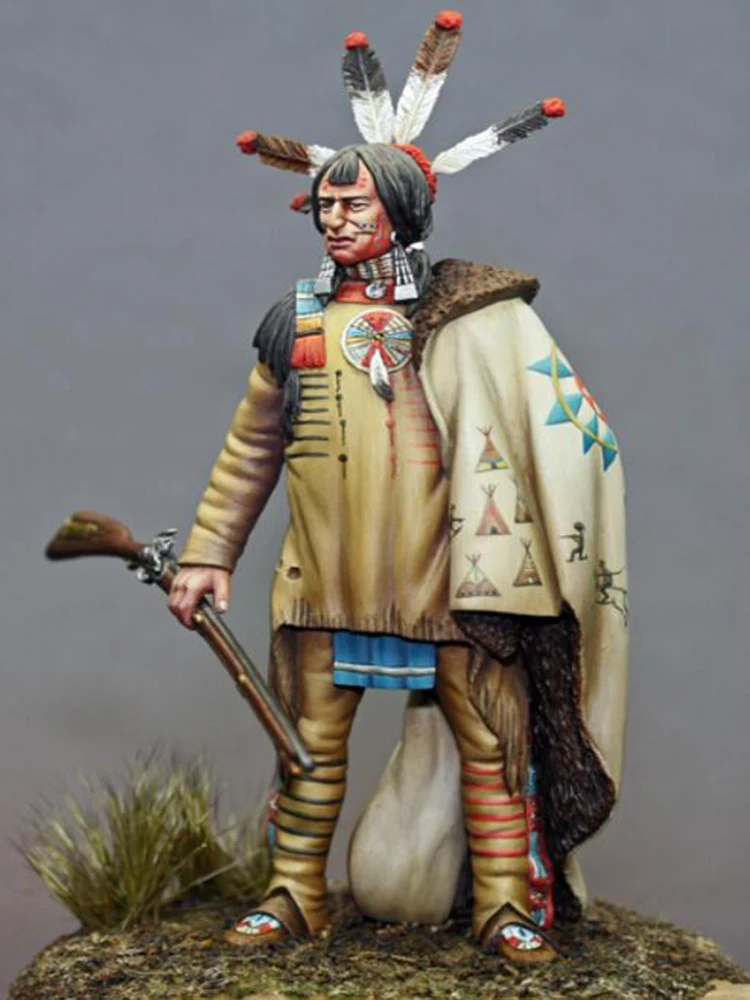 Unassambled 1/24 75mm ancient soldier Teton Lakota Sioux Warrior Resin figure miniature model kits Unpainted
Unassambled 1/24 75mm ancient soldier Teton Lakota Sioux Warrior Resin figure miniature model kits Unpainted